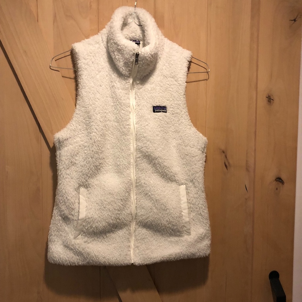 Patagonia White Fleece Vest